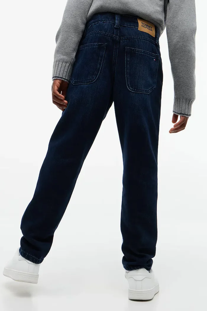 Tommy Hilfiger дънки straight за деца STRAIGHT тъмносини KB0KB10685