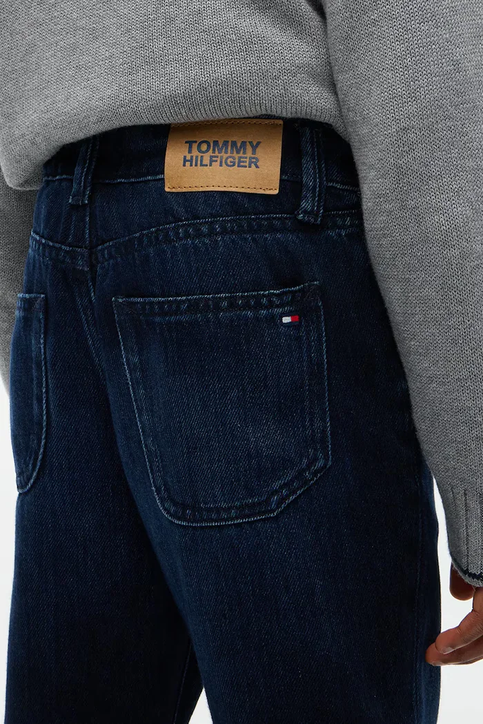 Tommy Hilfiger дънки straight за деца STRAIGHT тъмносини KB0KB10685