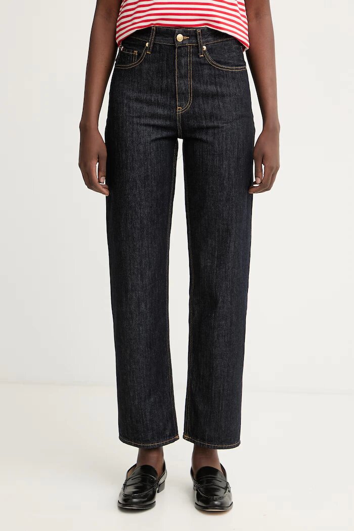 Tommy Hilfiger дънки tapered дамски тъмносини WW0WW50966