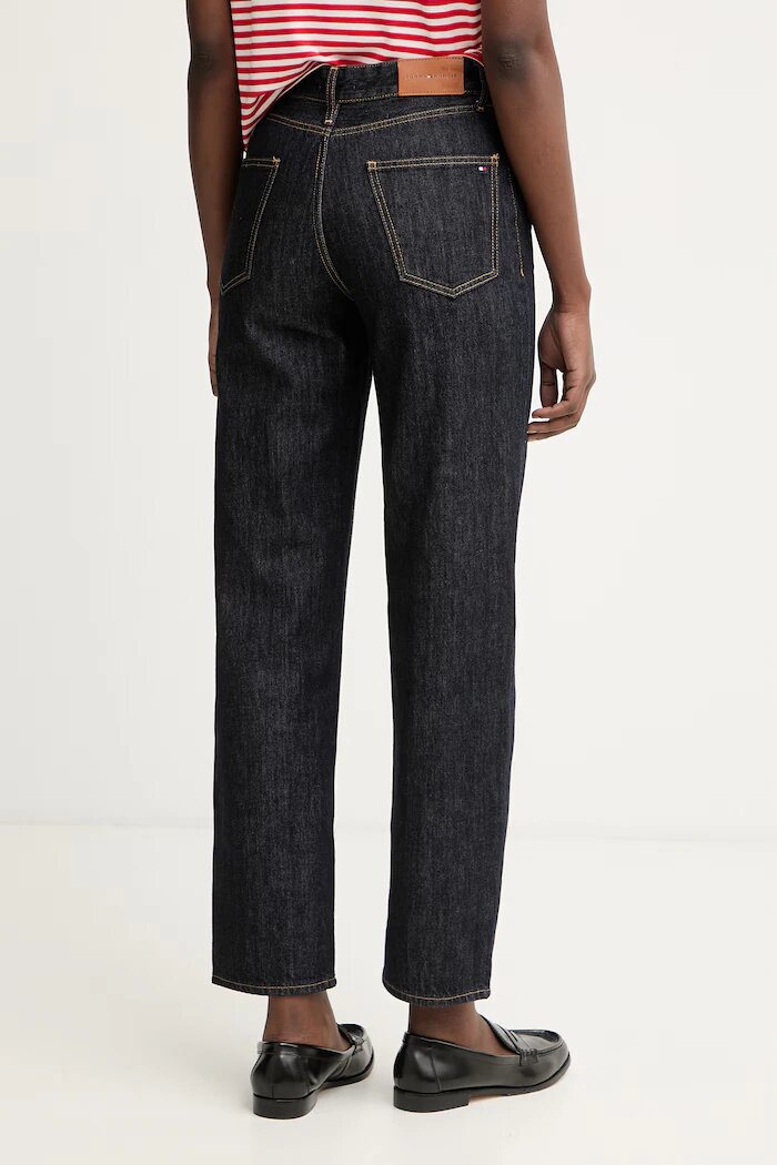 Tommy Hilfiger дънки tapered дамски тъмносини WW0WW50966