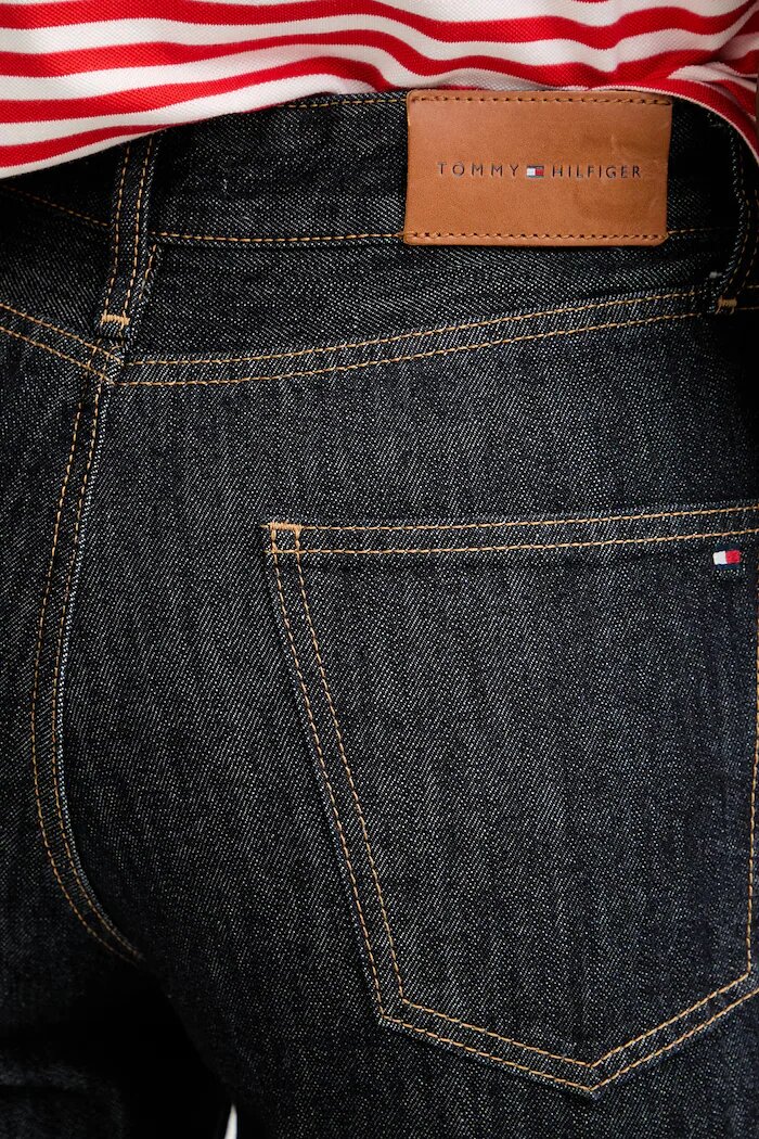 Tommy Hilfiger дънки tapered дамски тъмносини WW0WW50966