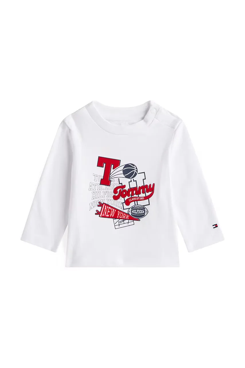 Tommy Hilfiger Детска блуза с дълъг ръкав с памук