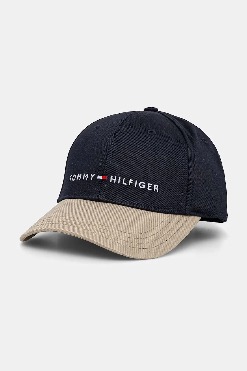 Tommy Hilfiger Детска памучна шапка с козирка