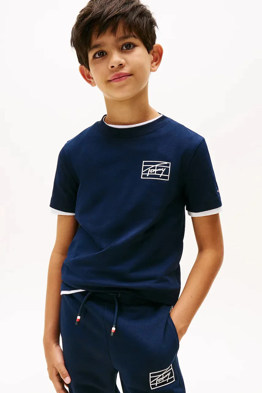 Tommy Hilfiger Детска памучна тениска