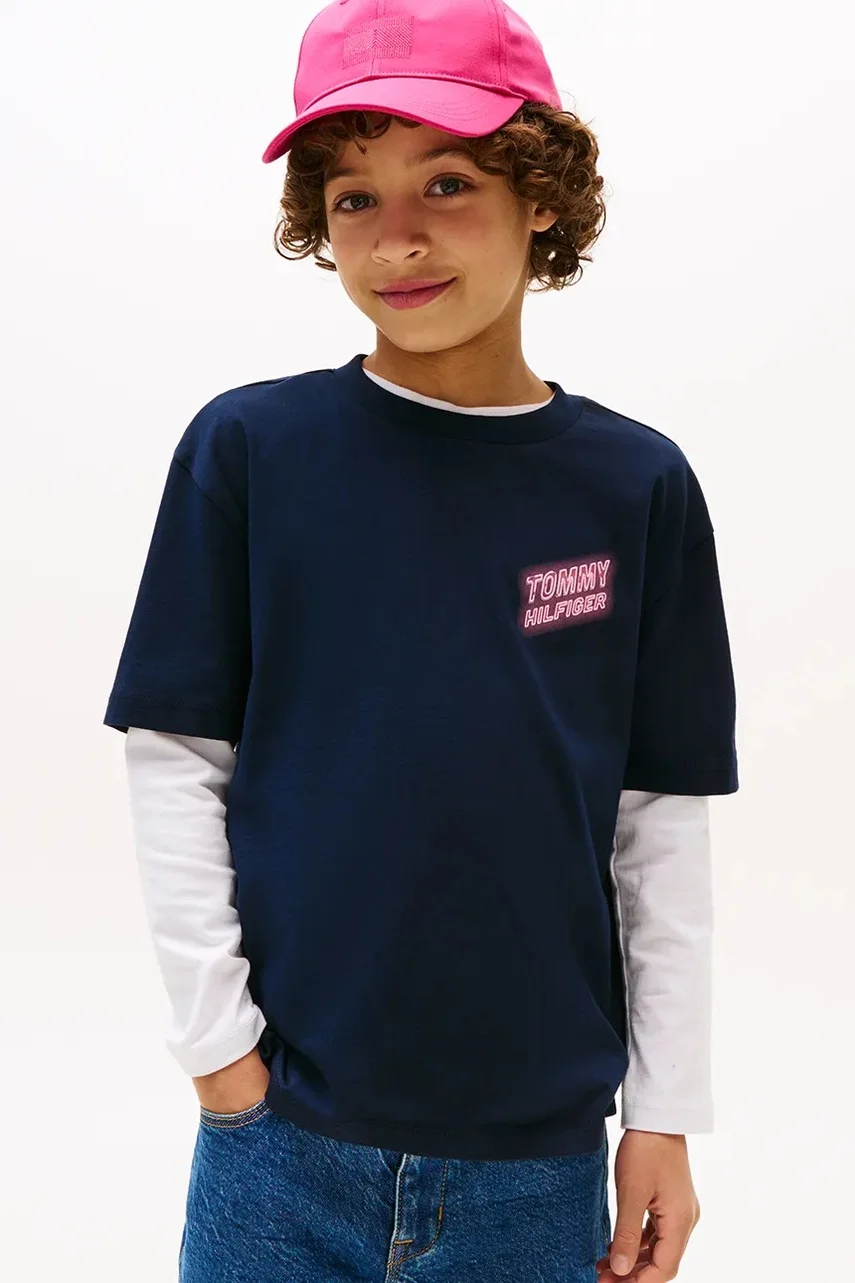 Tommy Hilfiger Детска памучна тениска