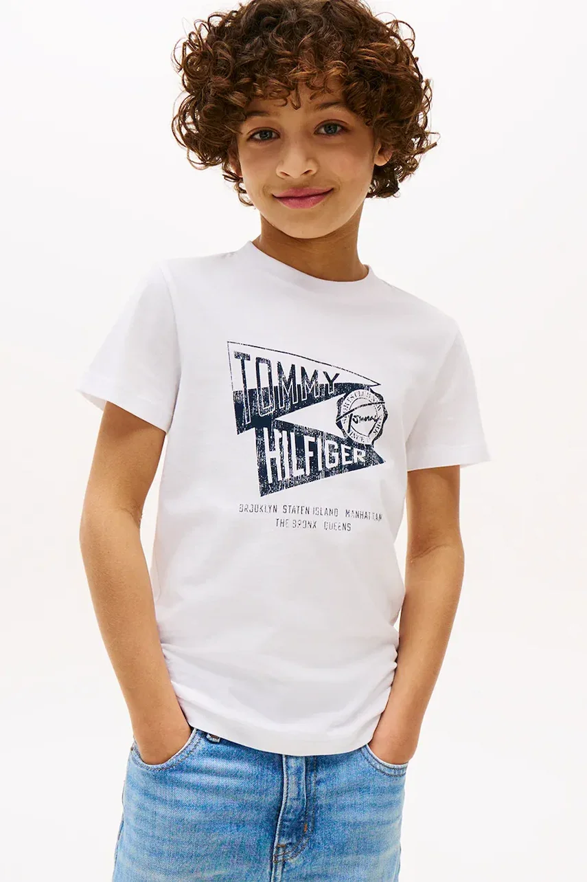 Tommy Hilfiger Детска памучна тениска