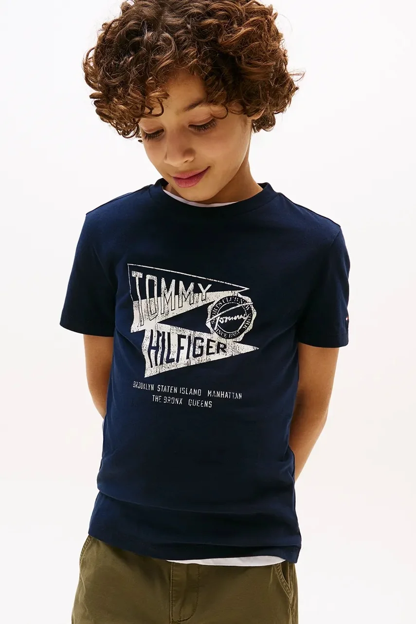 Tommy Hilfiger Детска памучна тениска