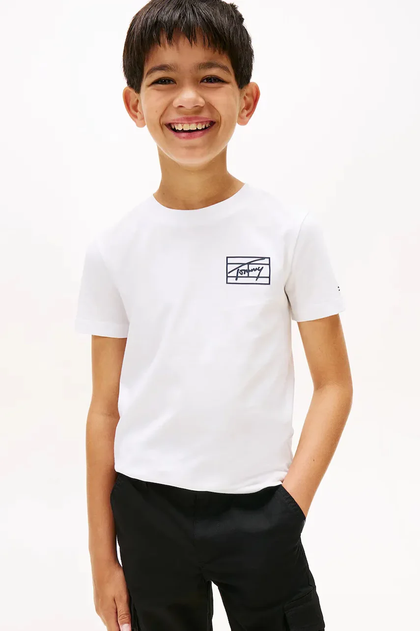Tommy Hilfiger Детска памучна тениска