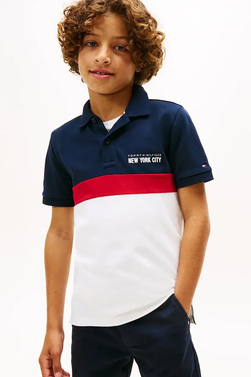 Tommy Hilfiger Детска тениска с яка