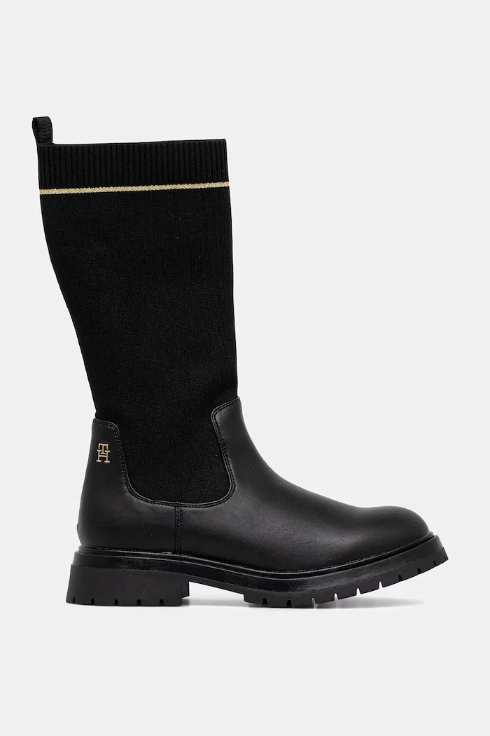 Tommy Hilfiger Детски челси боти в черно T3A6-34020