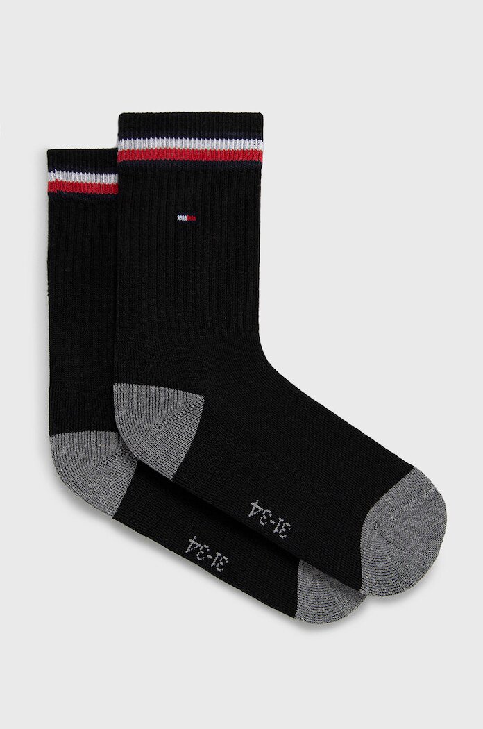 Tommy Hilfiger Детски чорапи (2 броя) в черно