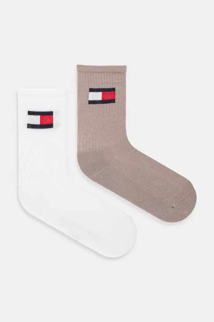 Tommy Hilfiger Детски чорапи (2 чифта) в бежово 701229940