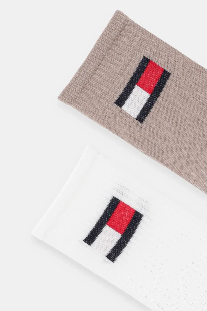 Tommy Hilfiger Детски чорапи (2 чифта) в бежово 701229940