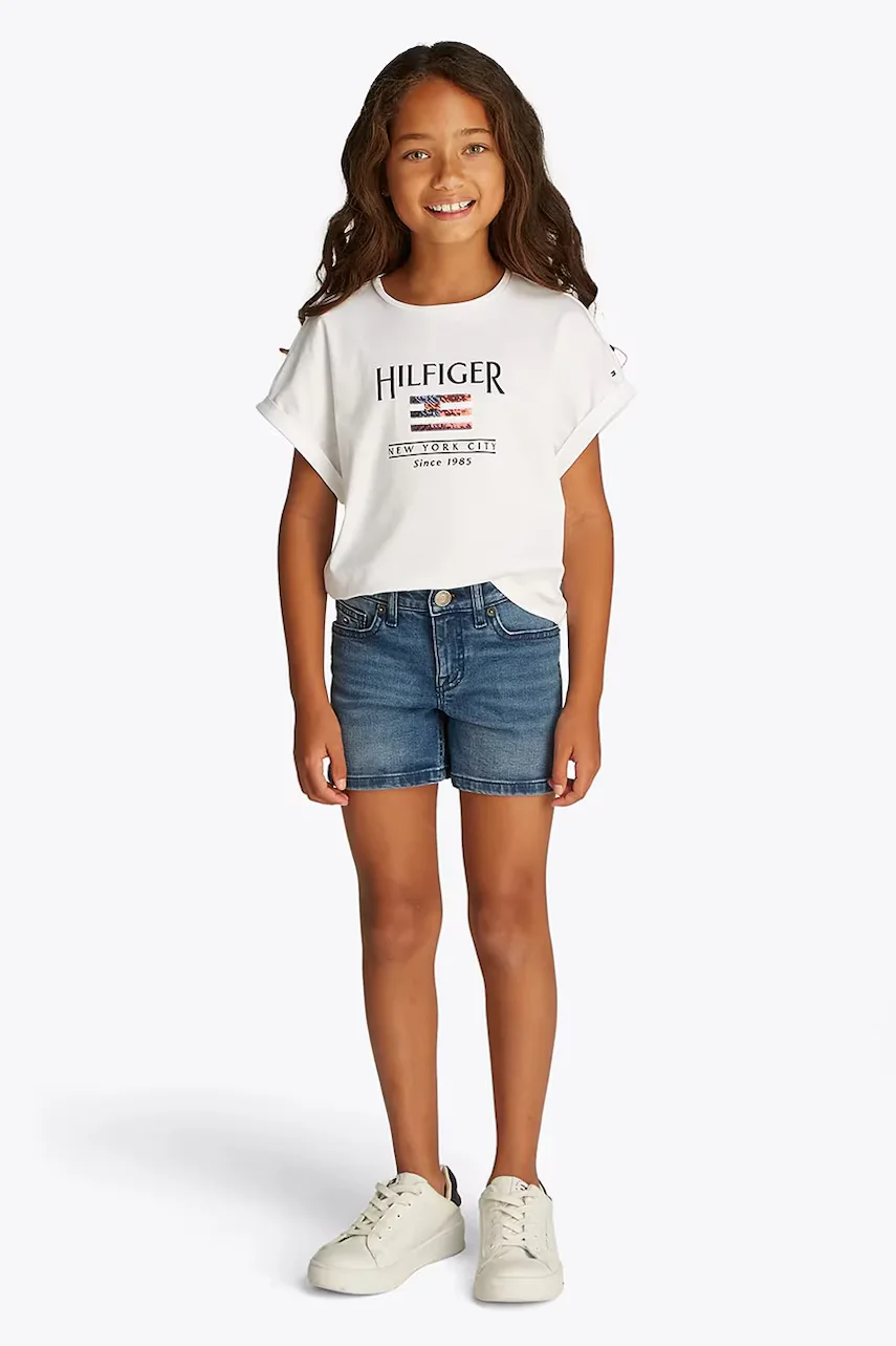Tommy Hilfiger Детски дънков къс панталон