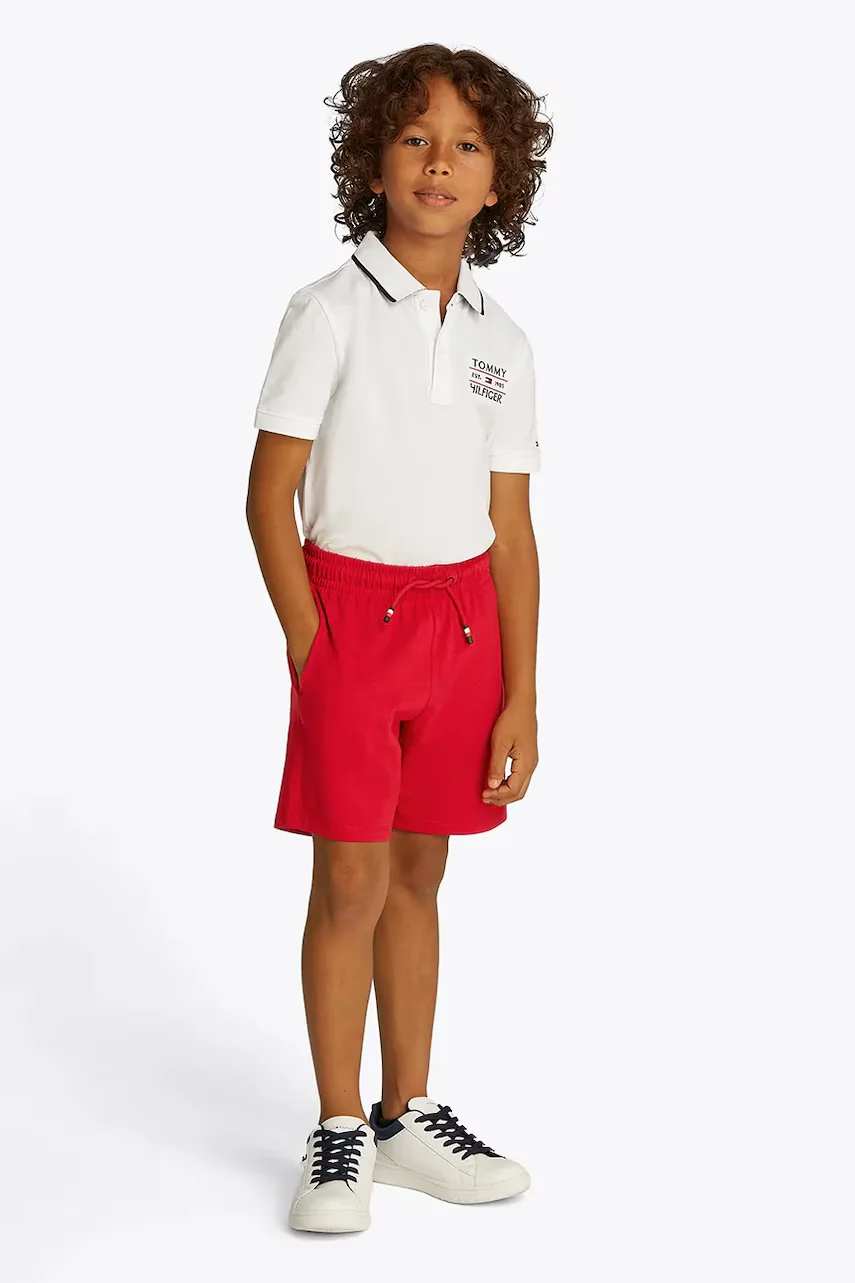 Tommy Hilfiger Детски памучен къс панталон