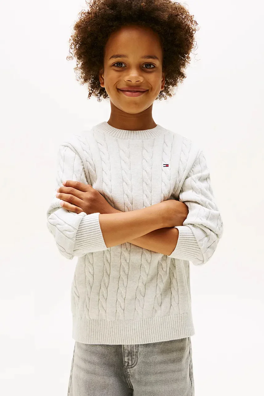 Tommy Hilfiger Детски памучен пуловер
