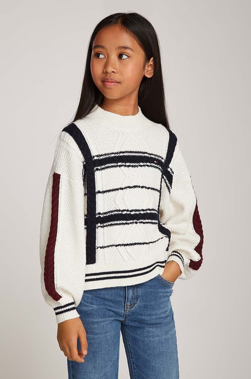 Tommy Hilfiger Детски пуловер с вълна