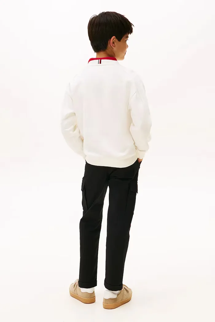 Tommy Hilfiger Детски суичър в бежово с принт KB0KB09899
