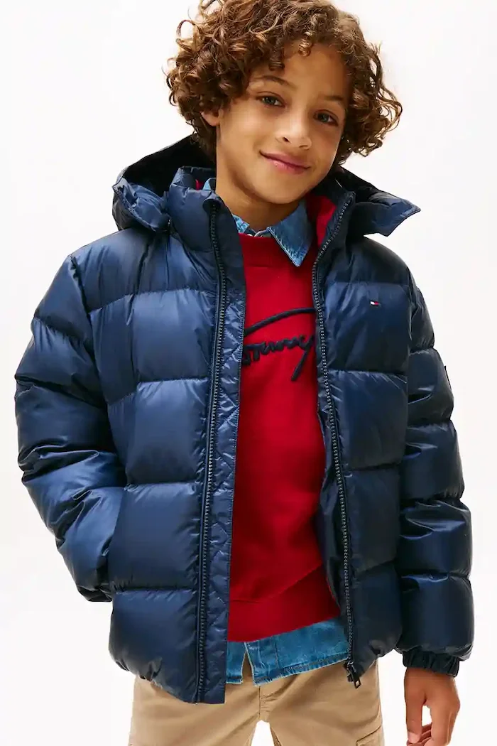 Tommy Hilfiger Детско пухено яке в тъмносиньо KB0KB10091