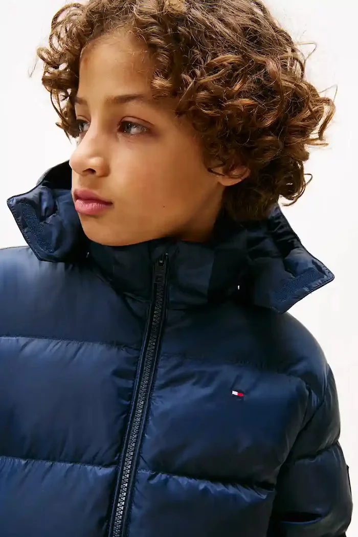 Tommy Hilfiger Детско пухено яке в тъмносиньо KB0KB10091