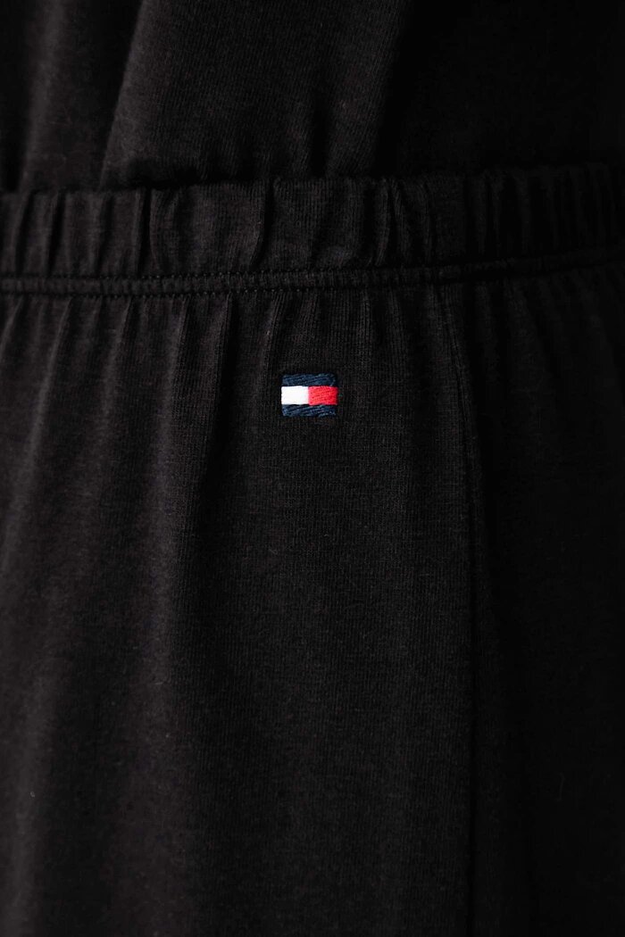 Tommy Hilfiger долнище на пижама дамско с памук черно UW0UW06614