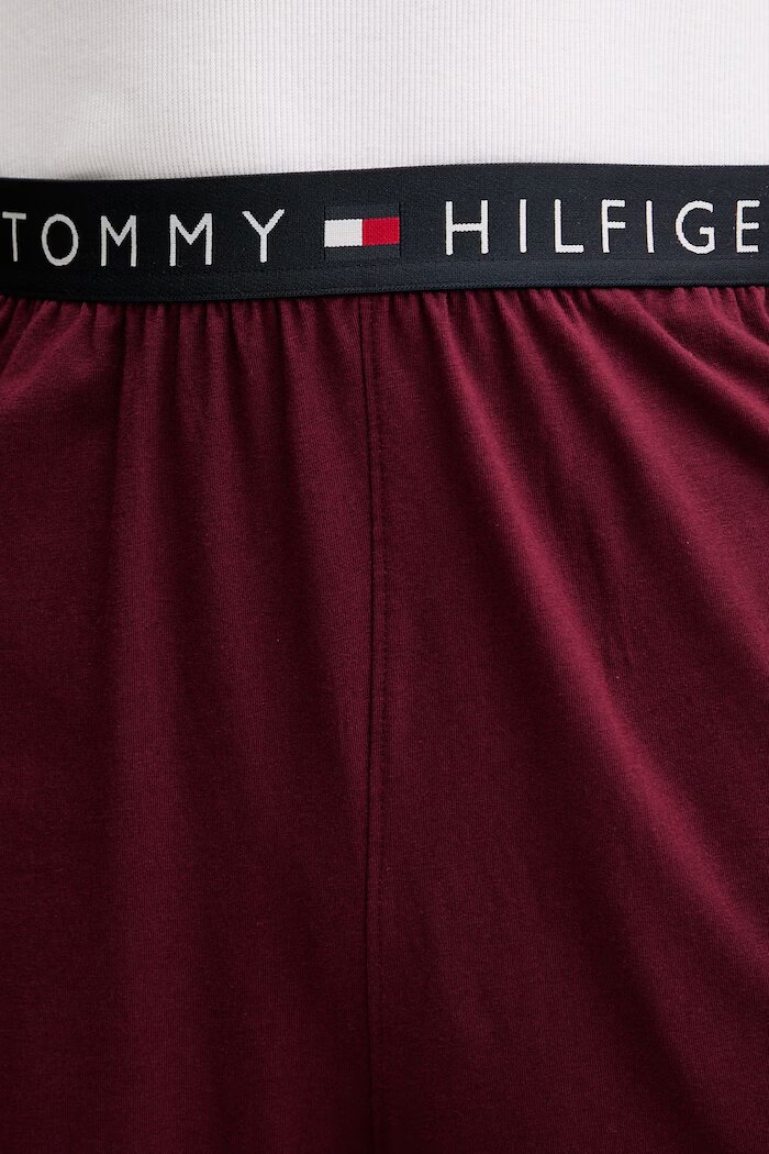Tommy Hilfiger долнище на пижама мъжко от памук с еластан бордово UM0UM03654