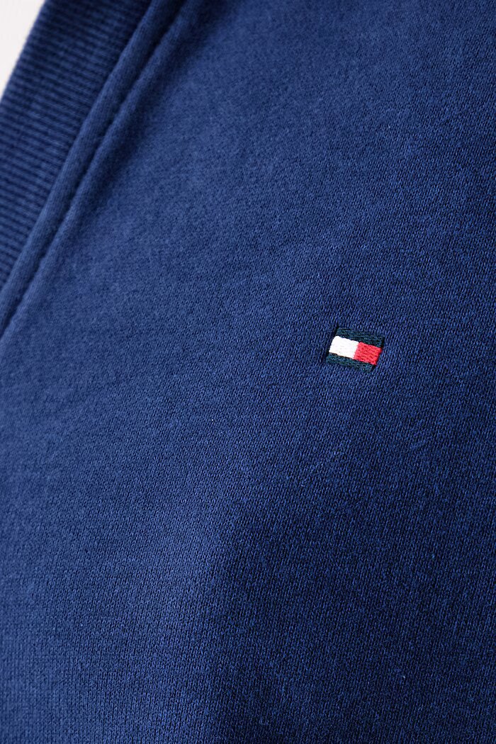 Tommy Hilfiger домашен суичър дамски от памук син UW0UW06629