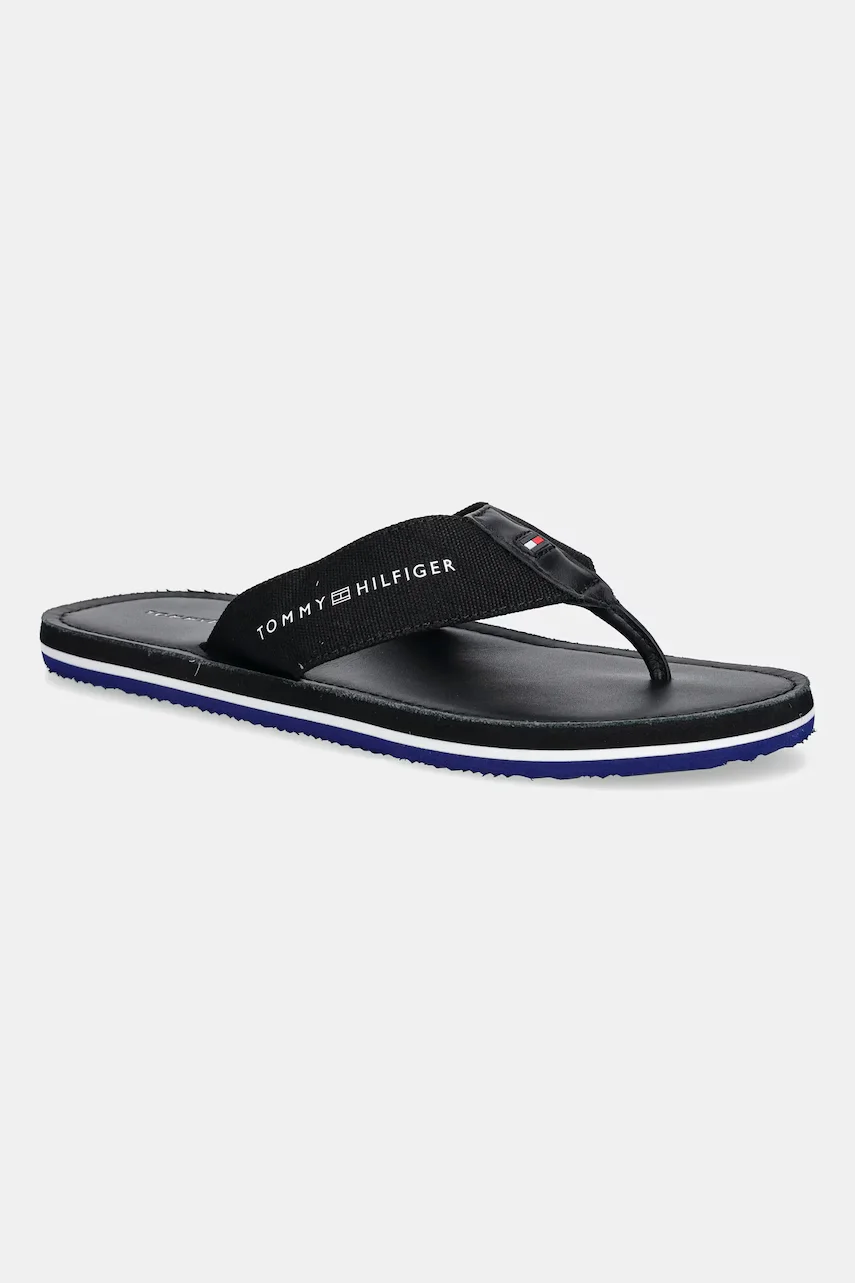 Tommy Hilfiger Джапанки HILFIGER LEATHER BEACH SANDAL