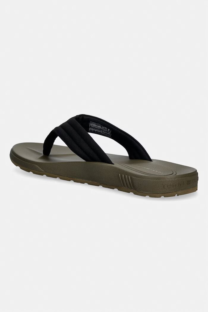 Tommy Hilfiger джапанки мъжки MOLDED HILFIGER LTH BEACH SANDAL черни FM0FM05802