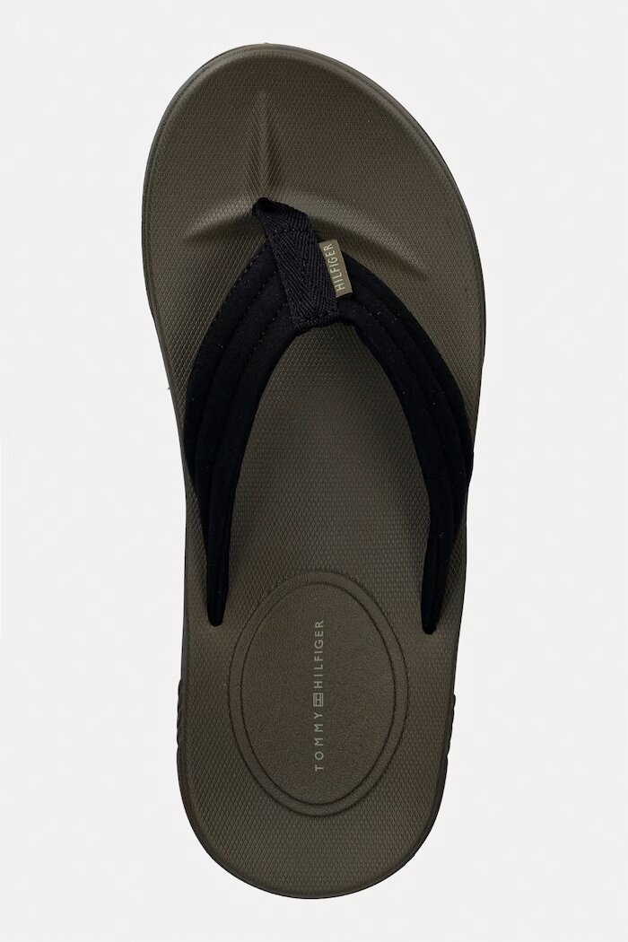 Tommy Hilfiger джапанки мъжки MOLDED HILFIGER LTH BEACH SANDAL черни FM0FM05802