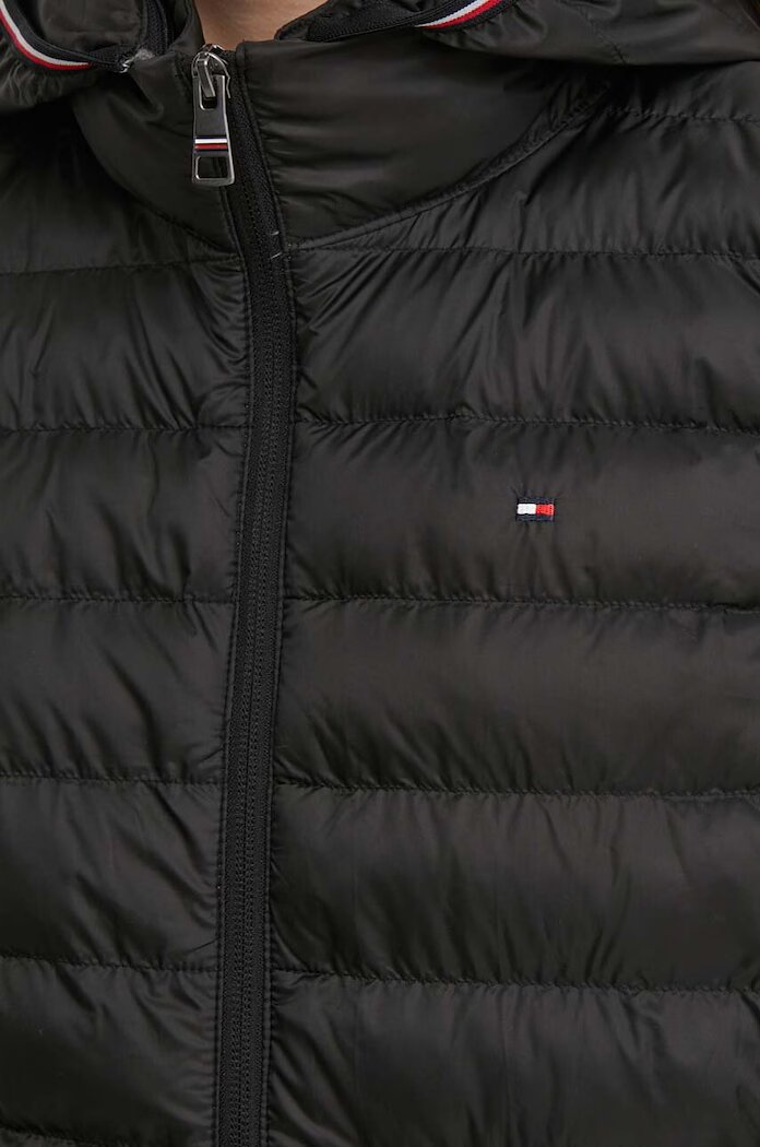Tommy Hilfiger Елек дамски в черно преходен модел WW0WW42051