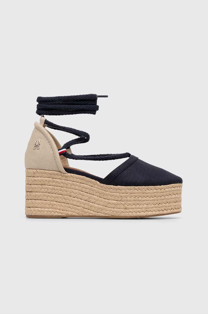 Tommy Hilfiger Еспадрили CLOSED TOE LINEN FLATFORM