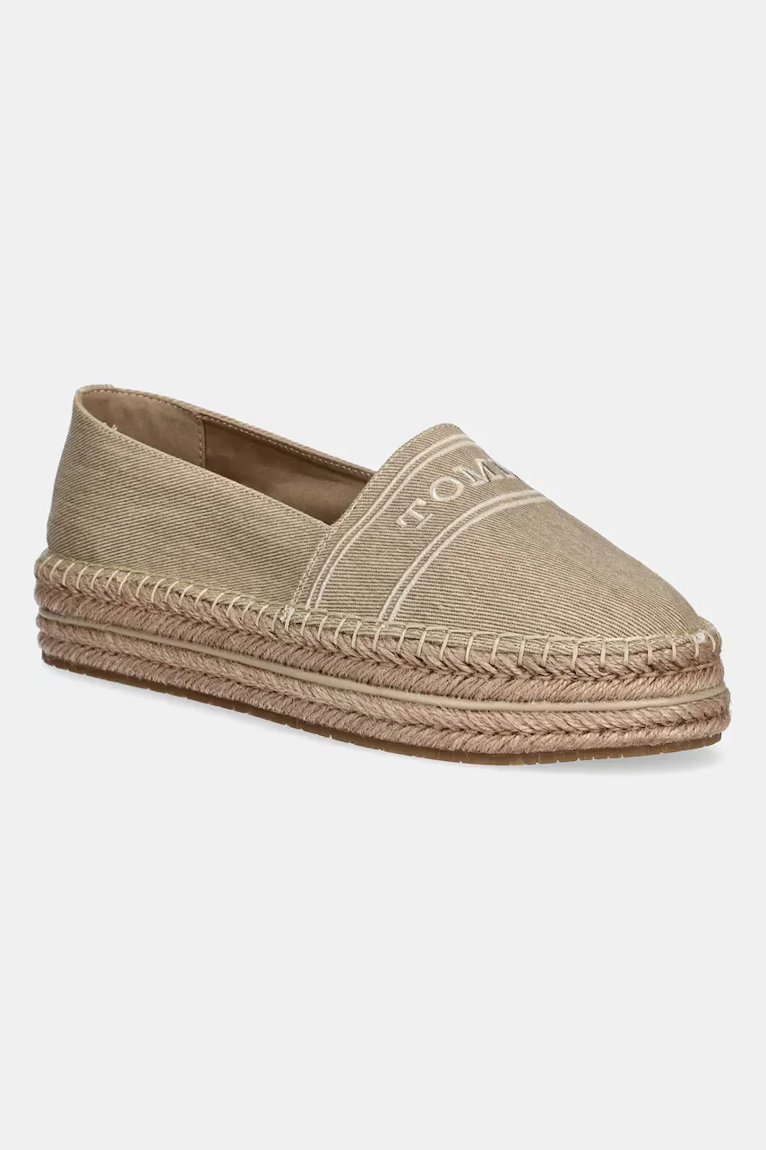 Tommy Hilfiger Еспадрили DENIM PLATFORM ESPADRILLE