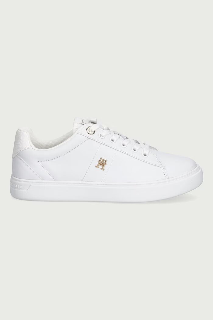 Tommy Hilfiger ESSENTIAL ELEVATED COURT SNEAKER маратонки дамски от кожа бели FW0FW09073