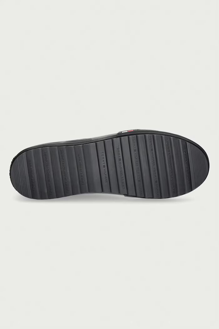 Tommy Hilfiger HARLEM STREET CLEAT WINTER маратонки мъжки от кожа черни FM0FM05954