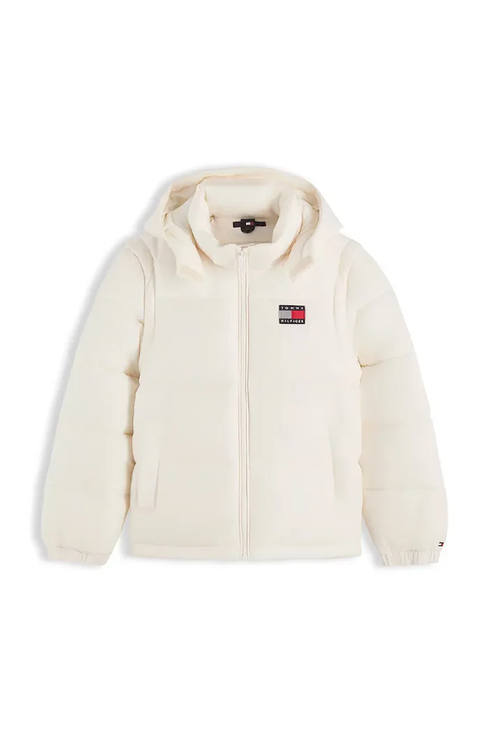 Tommy Hilfiger капитонирано яке за деца бяло KS0KS00760