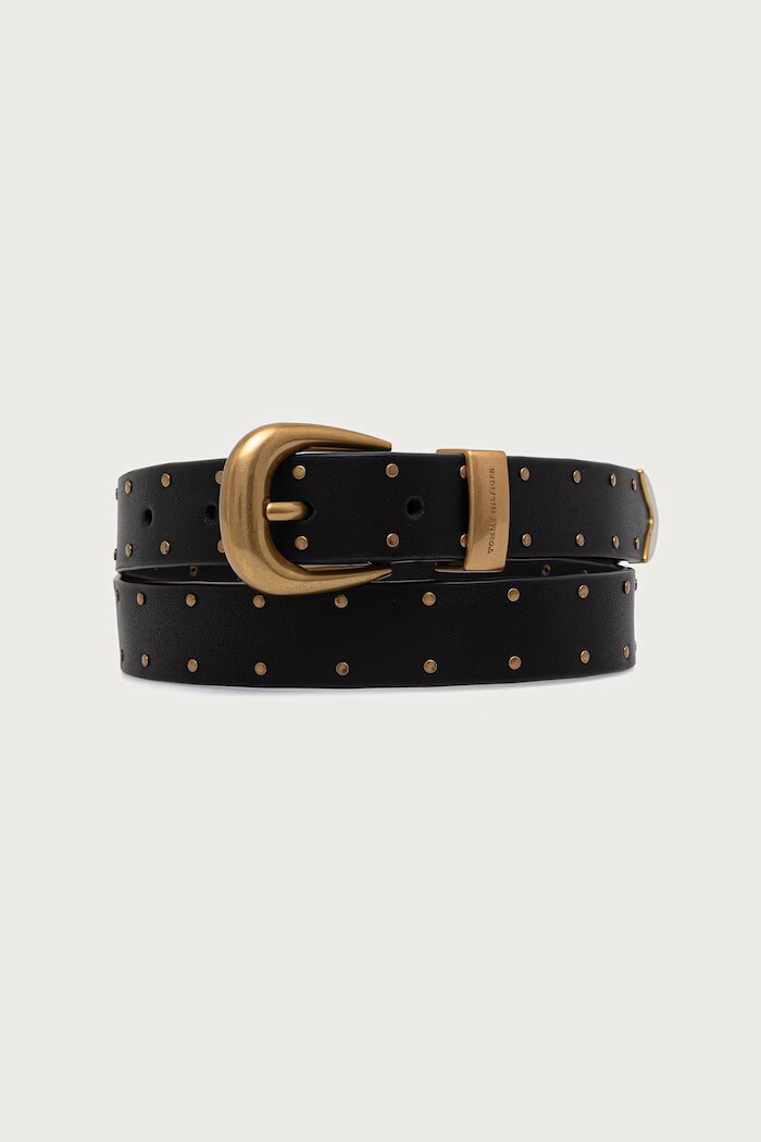 Tommy Hilfiger колан дамски от кожа черен AW0AW19297