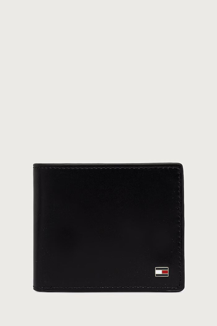 Tommy Hilfiger комплект портфейл и ключодържател мъжки от кожа черен AM0AM14805
