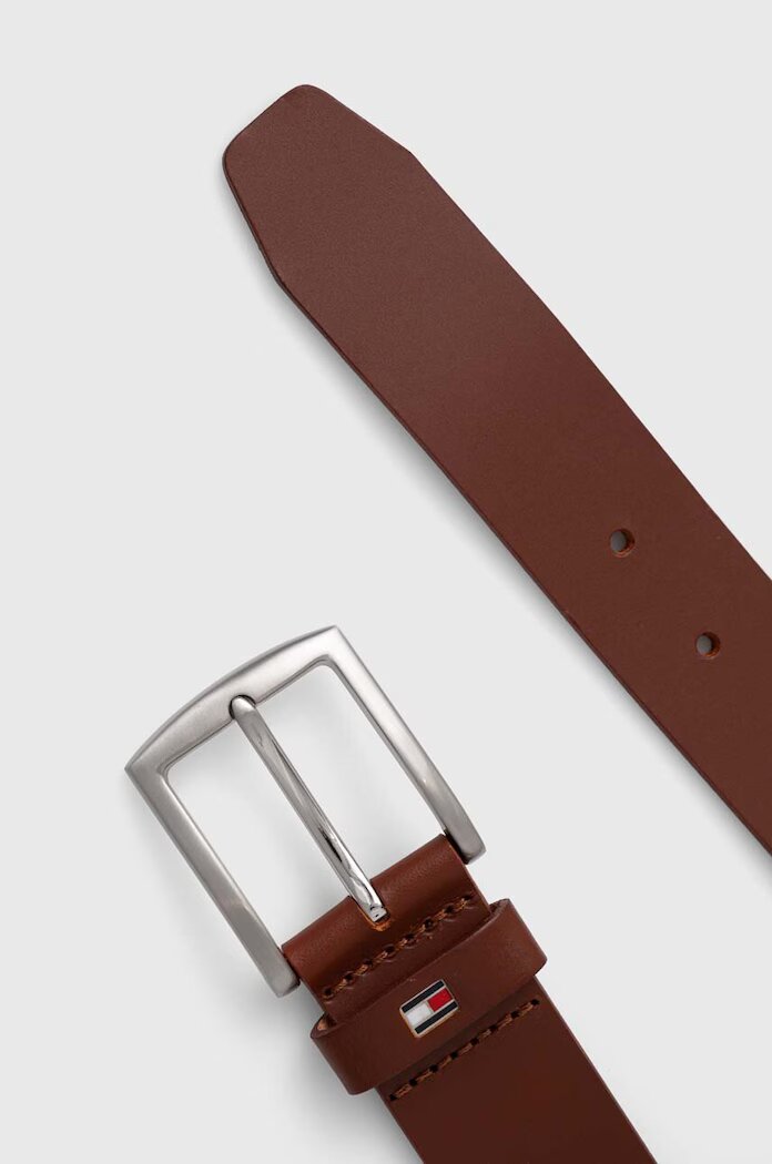 Tommy Hilfiger Кожен колан мъжки в кафяво AM0AM08360