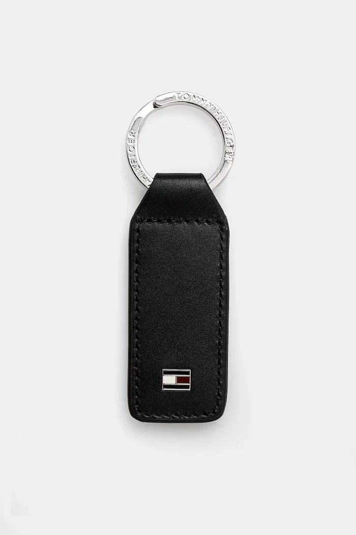 Tommy Hilfiger Кожен портфейл + ключодържател мъжки в черно