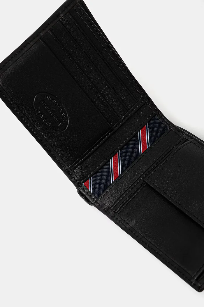 Tommy Hilfiger Кожен портфейл + ключодържател мъжки в черно