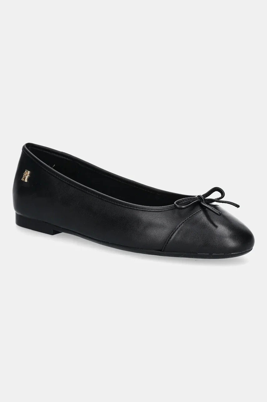 Tommy Hilfiger Кожени балеринки TOE CAP LEATHER BALLERINA