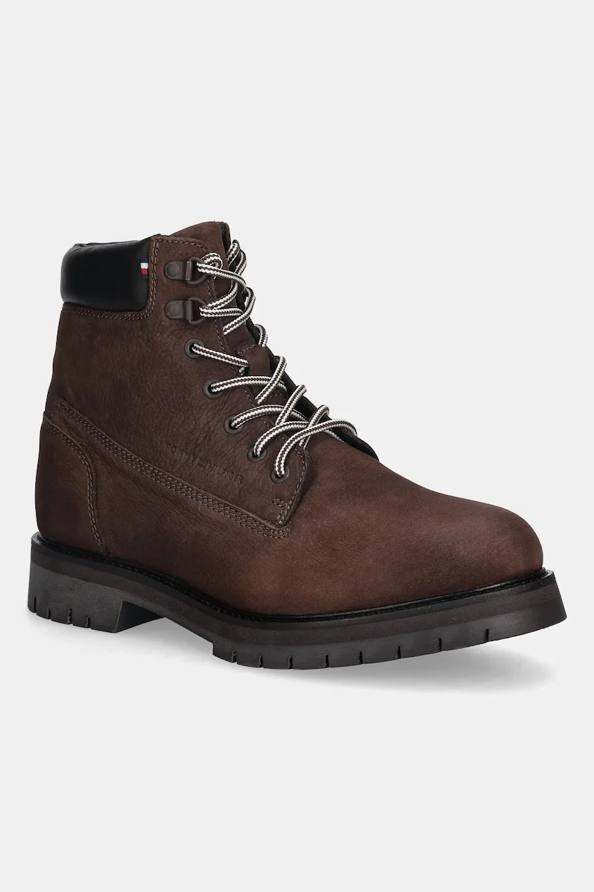 Tommy Hilfiger Кожени боти FLEX TH OUTDOOR W NBK BOOT