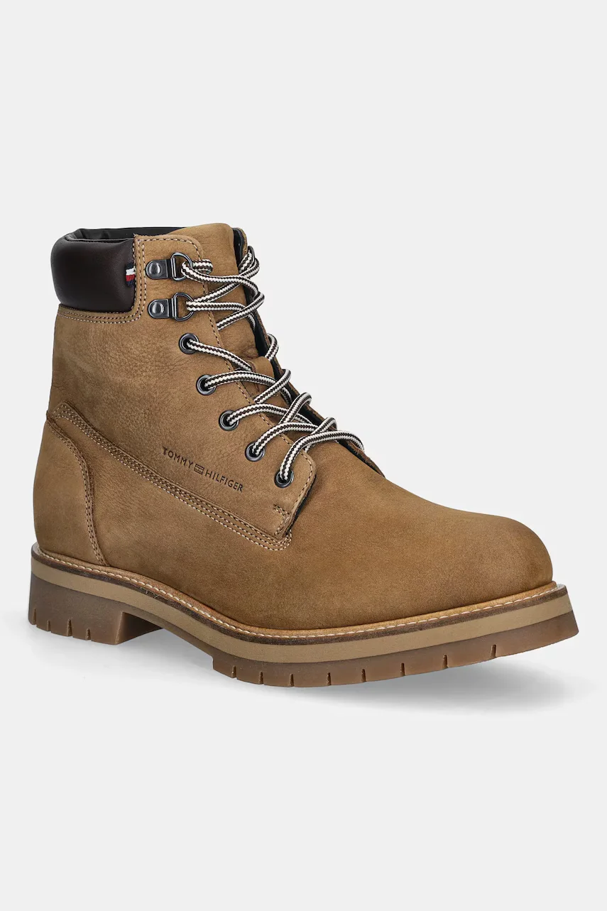 Tommy Hilfiger Кожени боти FLEX TH OUTDOOR W NBK BOOT
