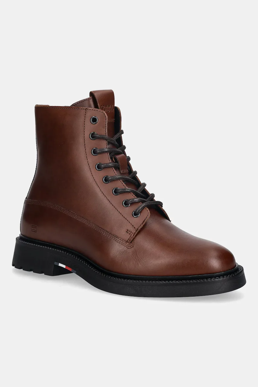 Tommy Hilfiger Кожени боти HILFIGER COMFORT LWT LTH BOOT
