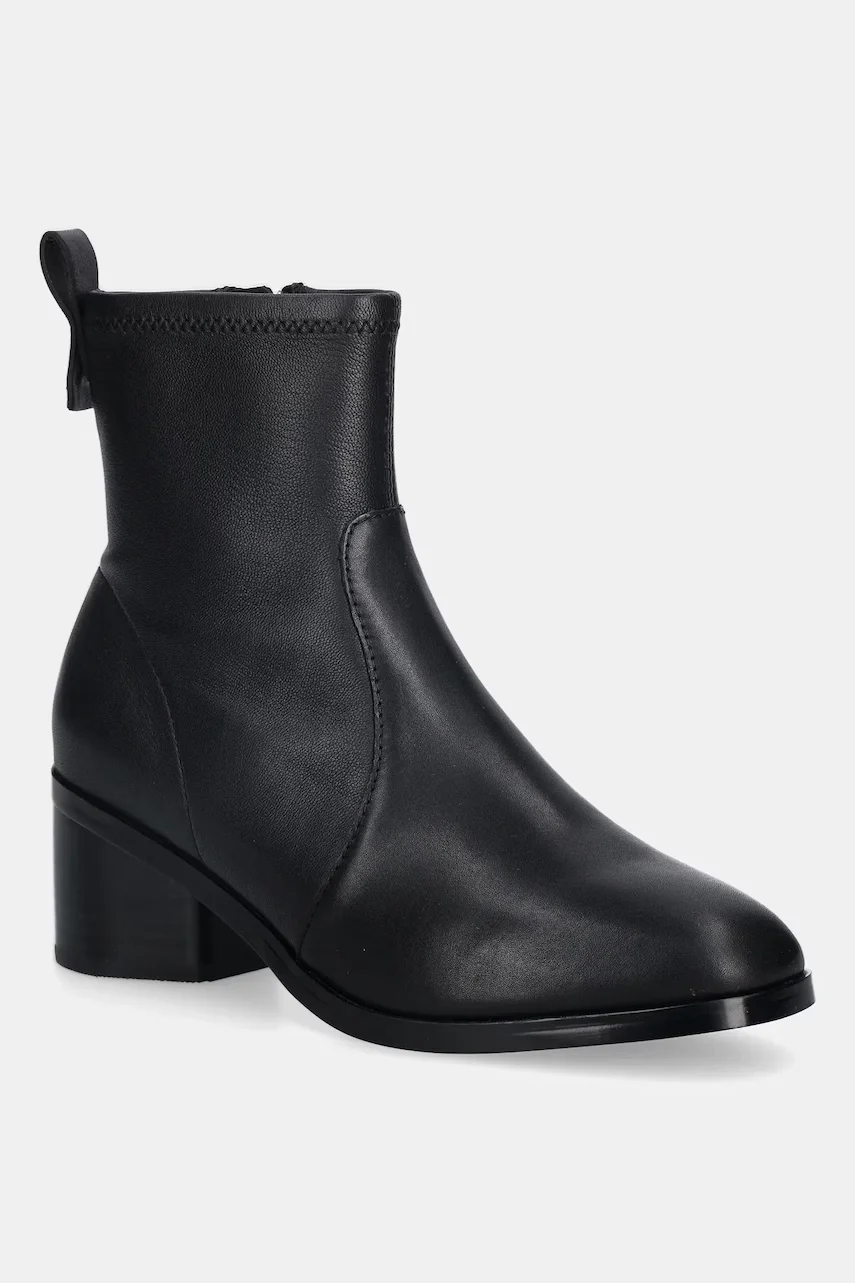 Tommy Hilfiger Кожени боти TH STRETCH LEATHER BOOTIE