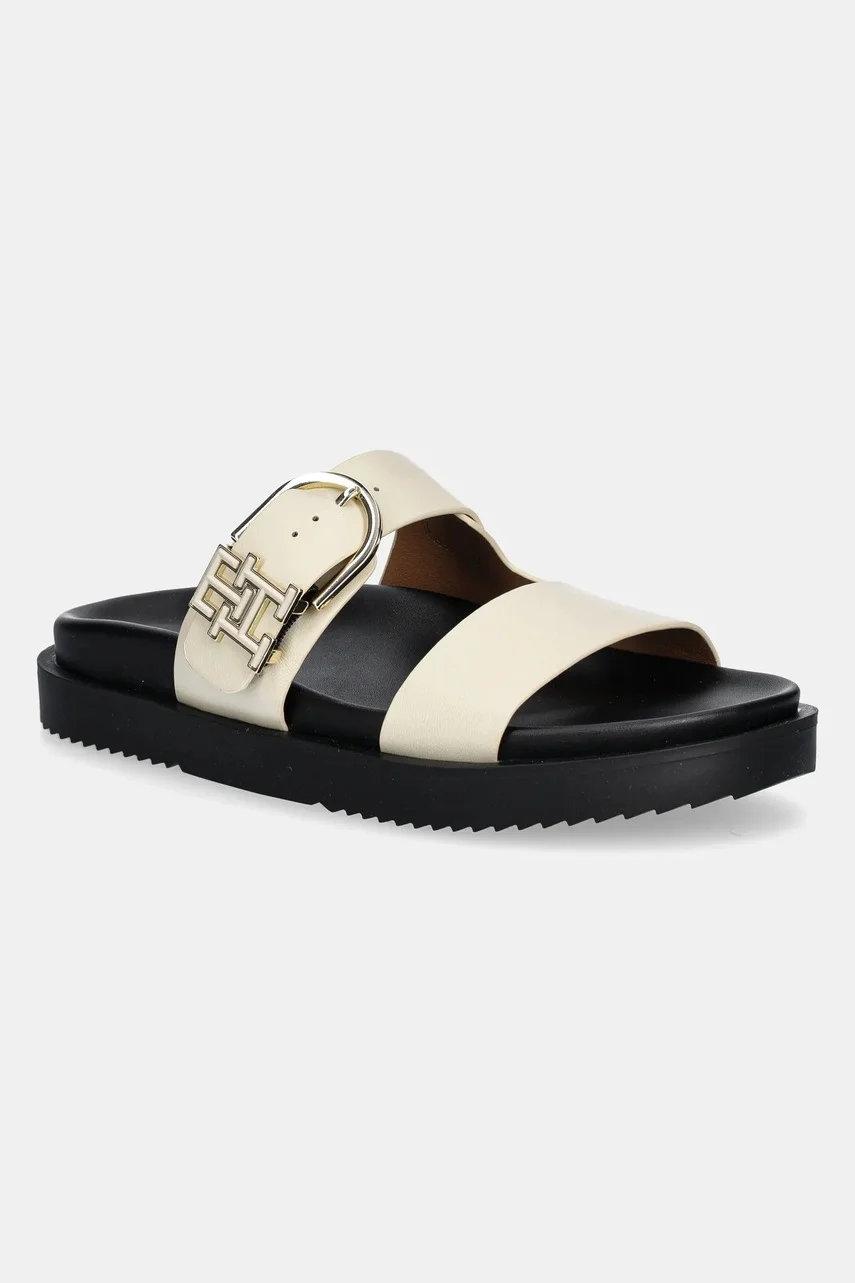 Tommy Hilfiger Кожени чехли LEATHER SPORTY MULE