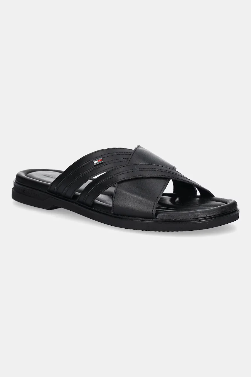 Tommy Hilfiger Кожени чехли PREMIUM TH CC LTH SANDAL