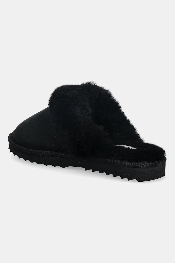 Tommy Hilfiger Кожени чехли TH SHEARLING HOUSE SHOE в черно FW0FW09063