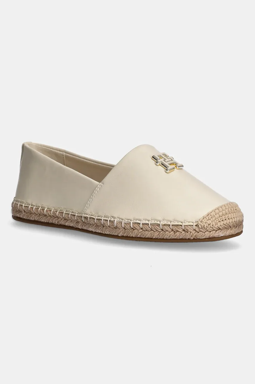 Tommy Hilfiger Кожени еспадрили TH LOGO LEATHER ESPADRILLE